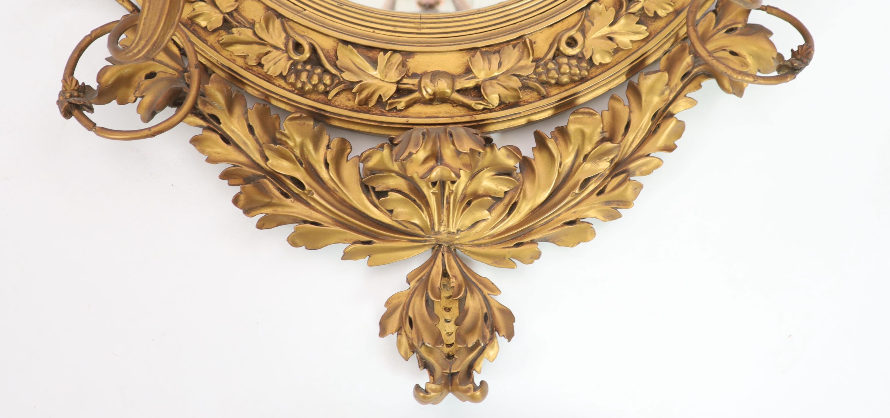 A William IV giltwood and gesso girandole W 78cm H 131cm